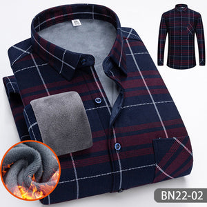 🍂Autumn and winter men's casual thickened warm shirts