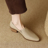 Women's Vintage Pointed Toe Slip-On Soft Shoes