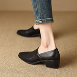 Women's Vintage Pointed Toe Slip-On Soft Shoes