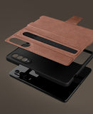 NEW!!Suitable for Samsung Z Fold3 Folding Screen Phone Flip High-end Leather Case With Pen Slot Mobile Phone Case