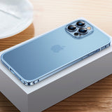 Suitable For iPhone13 Mobile Phone Shell Metal Frame Lens Film Frosted Luban Buckle Protective Case