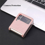 Suitable For Samsung Galaxy ZFlip3 Folding PU Leather Mobile Phone Holster