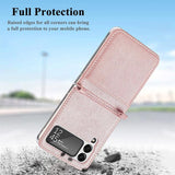 Suitable For Samsung Galaxy ZFlip3 Folding PU Leather Mobile Phone Holster