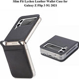 Suitable For Samsung Galaxy ZFlip3 Folding PU Leather Mobile Phone Holster