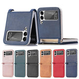 Suitable For Samsung Galaxy ZFlip3 Folding PU Leather Mobile Phone Holster