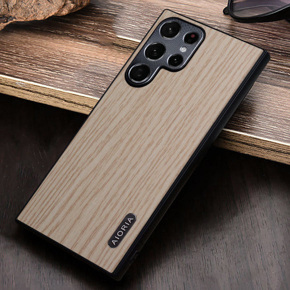 Galaxy S22 Simple Composite Wood Phone Case Cover