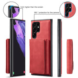 For Samsung S21/S22 Magnetic Leather Phone Case