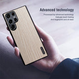 Galaxy S22 Simple Composite Wood Phone Case Cover