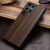 Galaxy S22 Simple Composite Wood Phone Case Cover