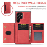 For Samsung S21/S22 Magnetic Leather Phone Case