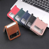 Suitable For Samsung Galaxy ZFlip3 Folding PU Leather Mobile Phone Holster