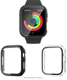 2PCS,Suitable for Apple Watch Protective Shell PC Tempered Membrane Shell Membrane Integrated Protective Cover