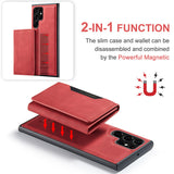 For Samsung S21/S22 Magnetic Leather Phone Case