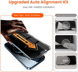 Anti-Spy Screen Protector With Auto Alignment Kit For iPhone