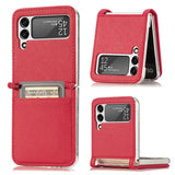 Suitable For Samsung Galaxy ZFlip3 Folding PU Leather Mobile Phone Holster