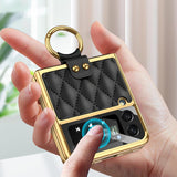 Suitable For Samsung Zflip3 Small Fragrance Wind Ring Phone Case