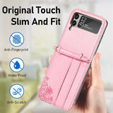 Suitable For Samsung Galaxy ZFlip3 Folding PU Leather Mobile Phone Holster