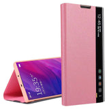 Suitable For Samsung S22 Series Smart Window Leather Phone Case