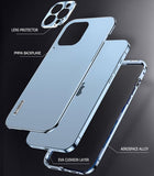 Full Alloy Magnetic Anti-drop With Lens Protection Primary Color Phone Case For iPhone 13 Series